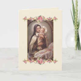 St. Therese Religious Catholic Carmelite Nun Card Karte