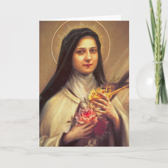 St. Therese Spiritual Bouquet Gebetskarte Karte (Vorderseite)