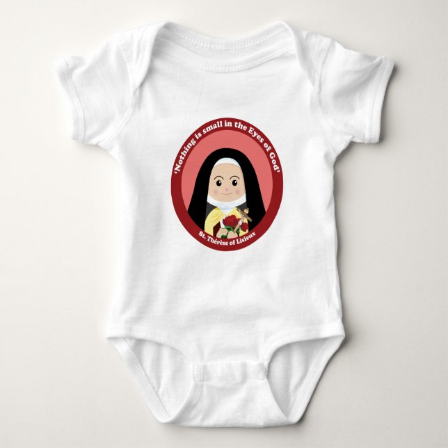 St. Thérèse von Lisieux Baby Strampler (Vorderseite)