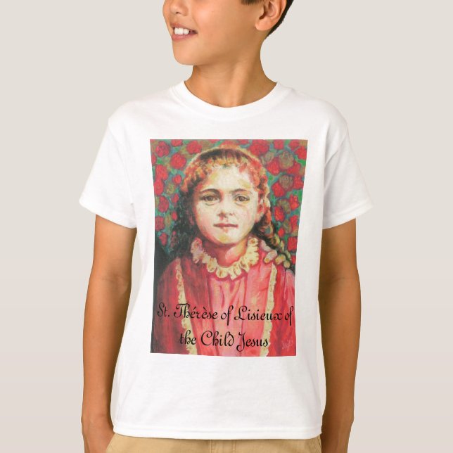 St. Thérèse von Lisieux des Kindes Jesus T-Shirt (Vorderseite)
