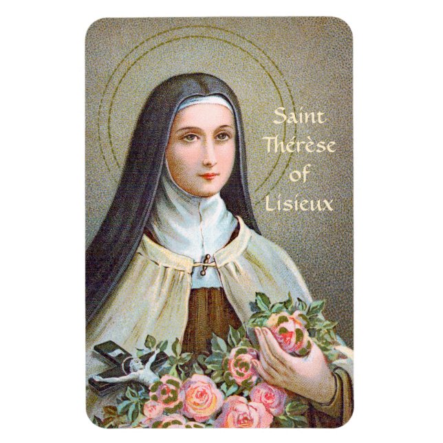 St. Therese von Lisieux die kleine Blume (BJE 01) Magnet (Vertikal)