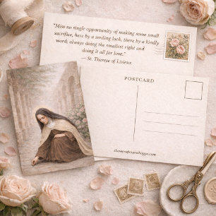 St. Therese von Lisieux "Kleiner Weg"  Postkarte