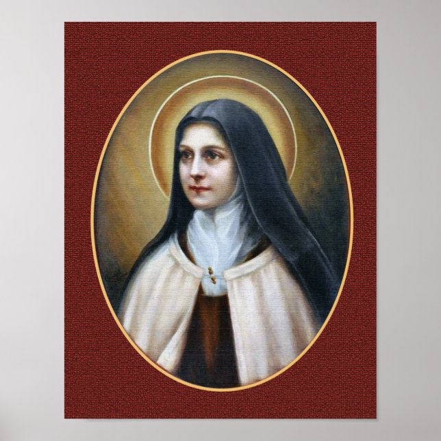 St. Therese von Lisieux Portrait Poster (Vorne)