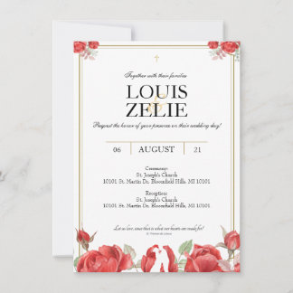 St. Therese Wedding Invite Einladung