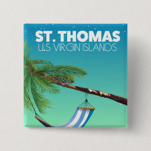 St. Thomas Amerikanische Jungferninseln. Button