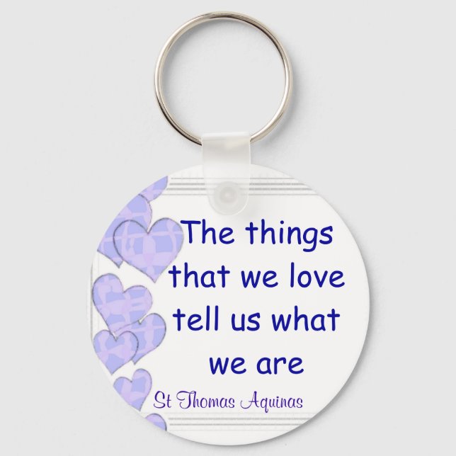 St Thomas Aquinas Schlüsselanhänger (Vorderseite)
