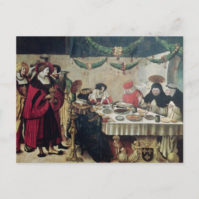St. Thomas Aquinas und Louis IX Postkarte (Vorderseite)