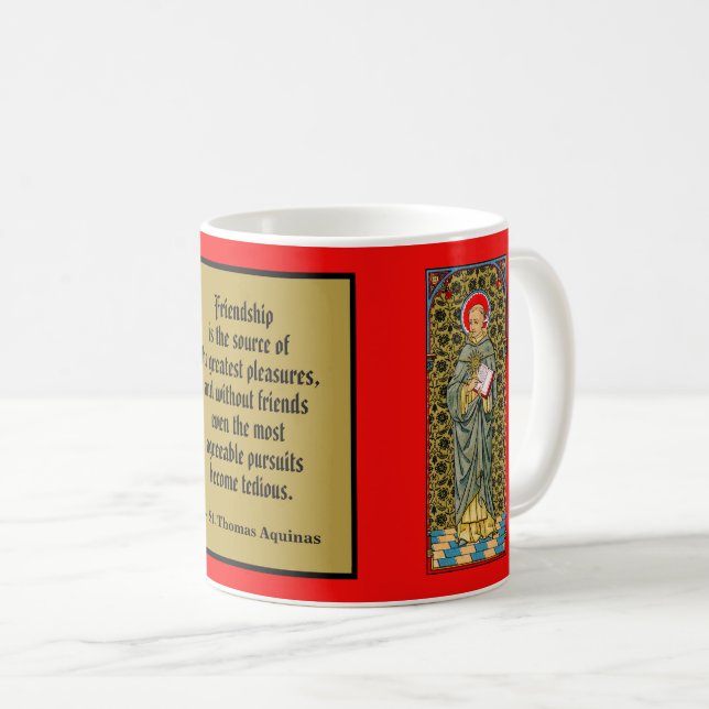 St. Thomas Aquinas (VVP 003) Kaffeetasse (VorderseiteRechts)