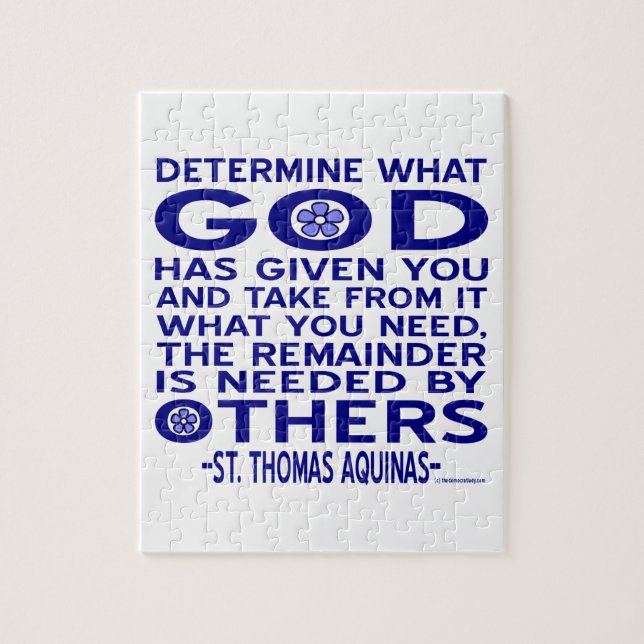 St. Thomas Aquinas Zitat (Vertikal)