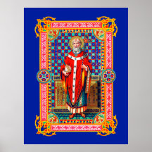 St. Thomas Becket dans Red Chasuble (K 34) Poster