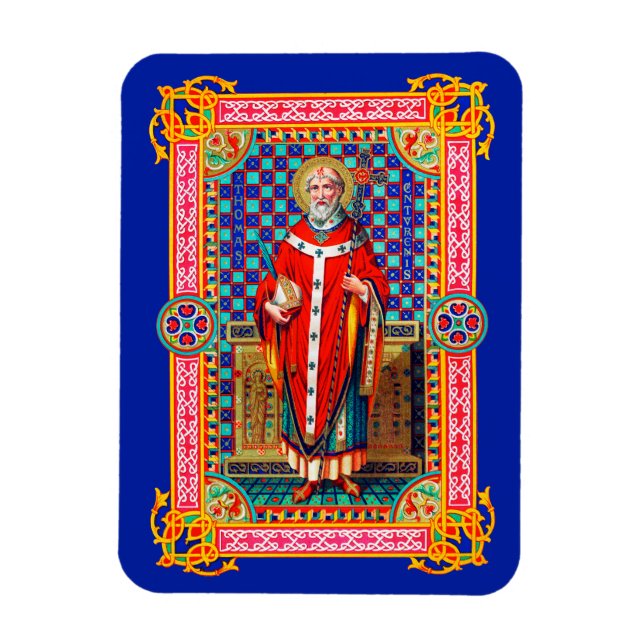 St. Thomas Becket in Red Chasuble (K 34) Magnet (Vertikal)