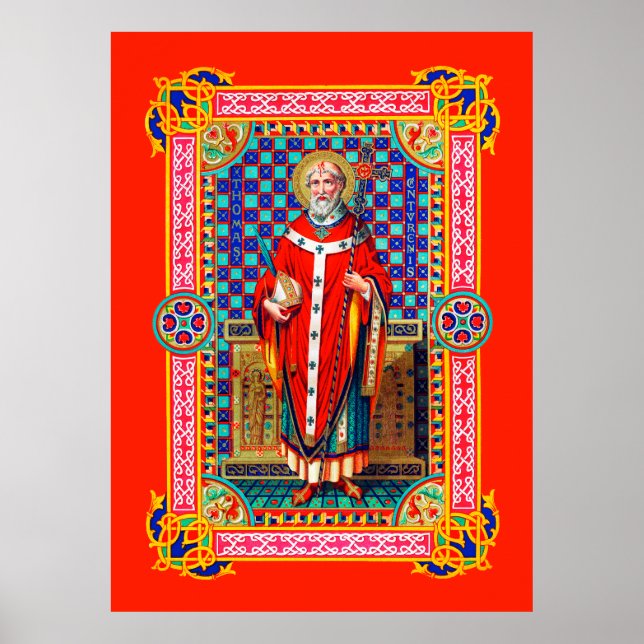 St. Thomas Becket in Red Chasuble (K 34) Poster (Vorne)