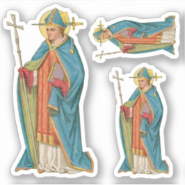 St. Thomas Becket mit Schwert in Miter (P 005) Aufkleber