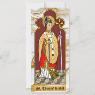 St. Thomas Becket mit Schwert (M 033; koloriert)