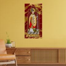 St. Thomas Becket mit Schwert (M 033; koloriert)