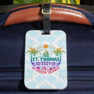 St. Thomas Bliss: Tropische Amerikanische Jungfern Gepäckanhänger