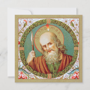 St. Thomas der Apostel (JMAS12) Leere Grußkarte