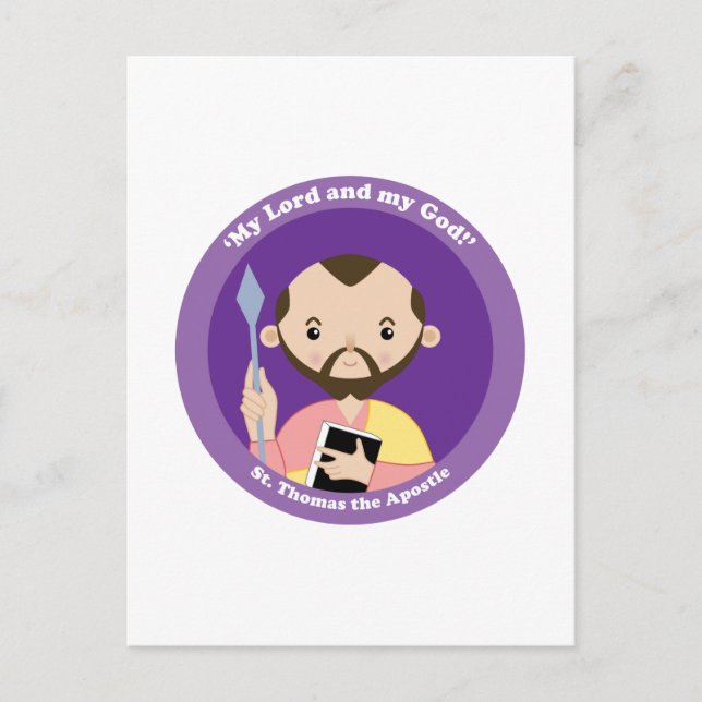 St. Thomas der Apostel Postkarte (Vorderseite)