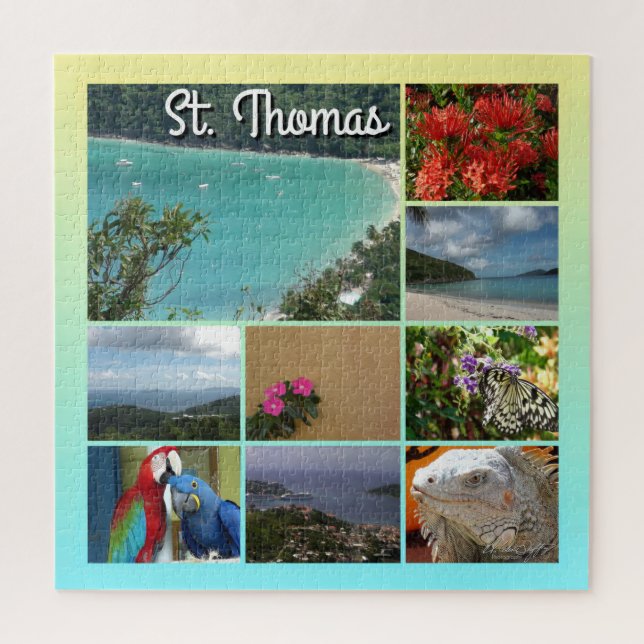 St. Thomas - Landschaftliches FotoCollage 6115 (Vertikal)