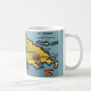 St. Thomas Map Tasse