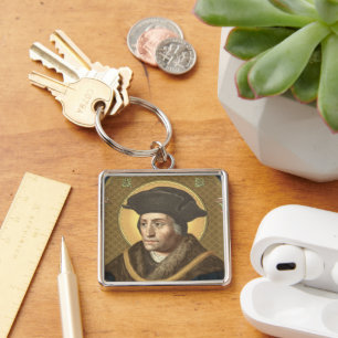 St. Thomas More (SAU 026) Premium-Metall Schlüsselanhänger