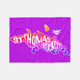 St. Thomas, "Rock City" Jungfrau Islands | Lila Fleecedecke