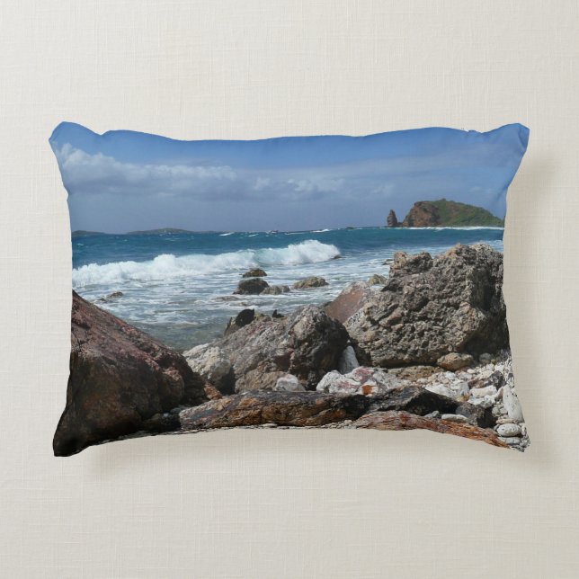 St. Thomas Rocky Beach Dekokissen (Vorderseite)