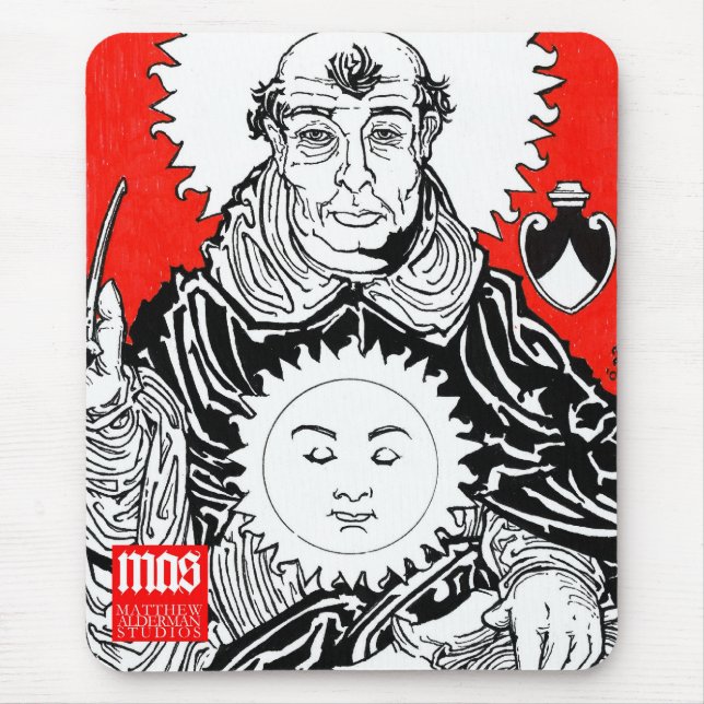 St Thomas Thomas von Aquin Mousepad (Vorne)