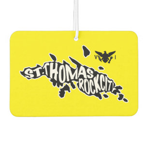 St. Thomas, U.S. Jungfrau Islands Gelb Autolufterfrischer