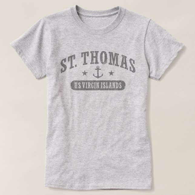 St. Thomas U.S. Jungfrau Islands T-Shirt (Design vorne)