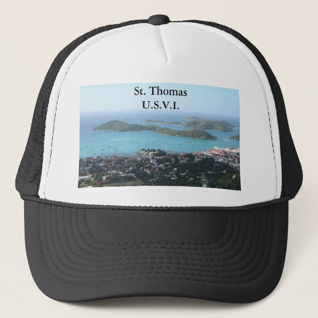 St Thomas U.S.V.I. Truckerkappe (Vorderseite)