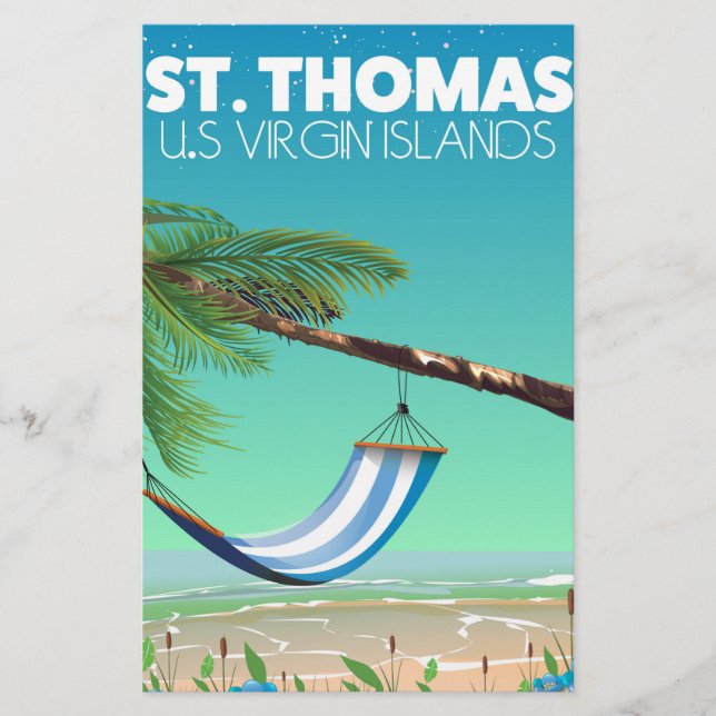 St Thomas US Jungfrau Islands Briefpapier (Vorderseite)