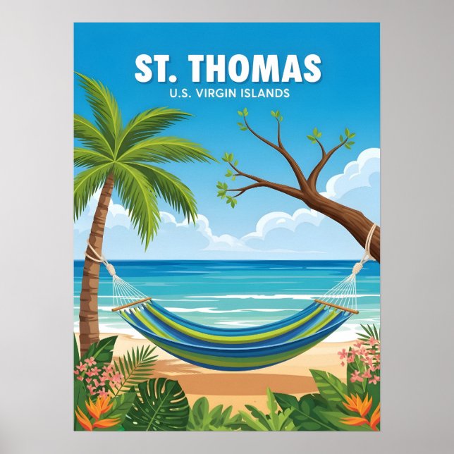 St Thomas us Jungfrau Islands Poster (Vorne)
