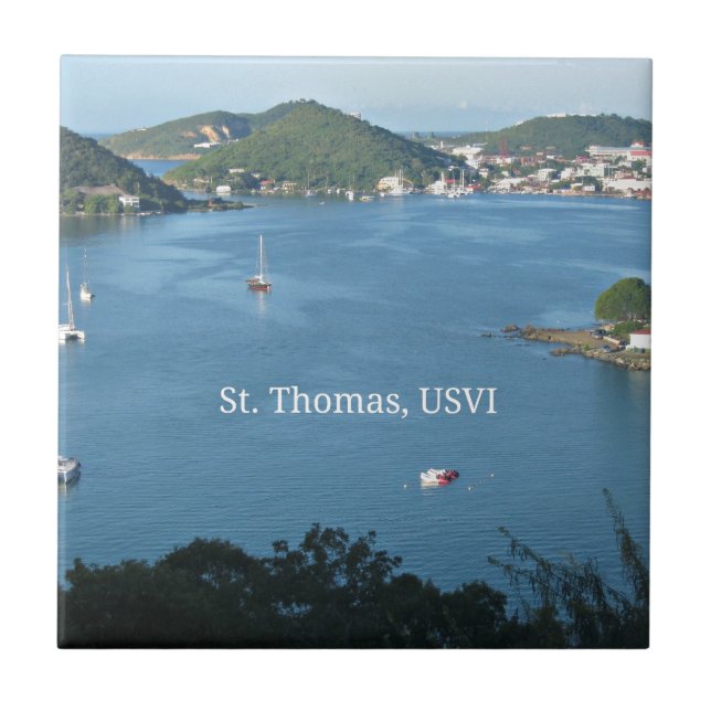 St. Thomas, USVI Fliese (Vorderseite)