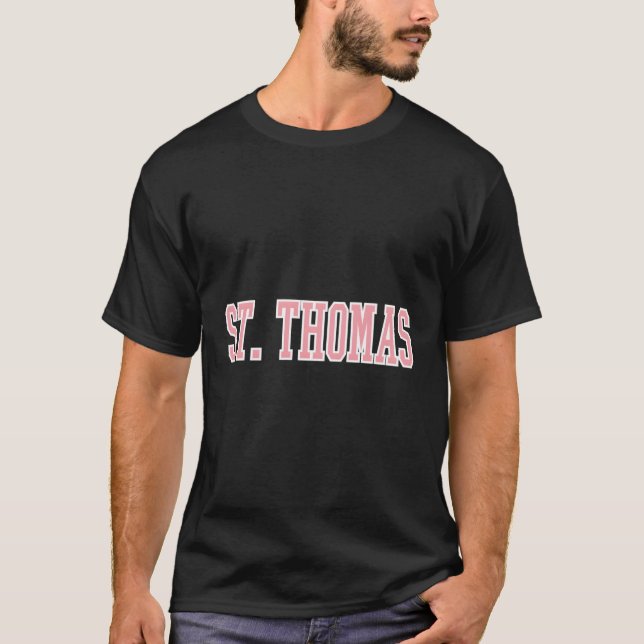 St Thomas Usvi K Varsity Style T-Shirt (Vorderseite)