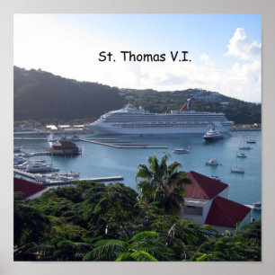 St. Thomas V.I. Harbor Poster