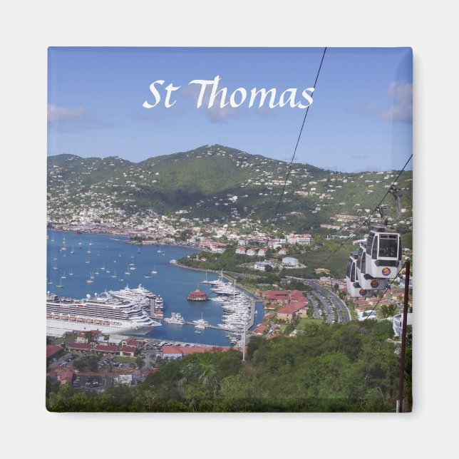 St Thomas View Magnet (Vorne)