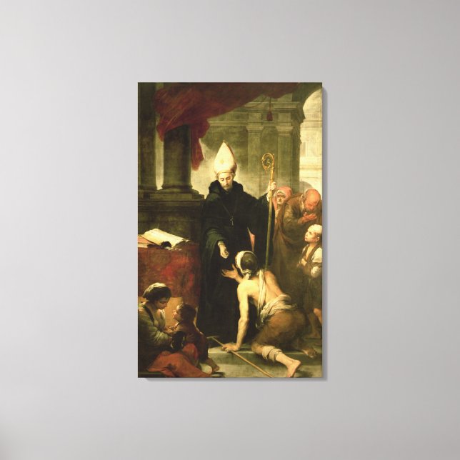 St. Thomas von Villanueva, Almverteiler, 1678 Leinwanddruck (Vorderseite)