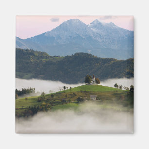 St Thomaskirche und -berge in Slowenien-Magneten Magnet