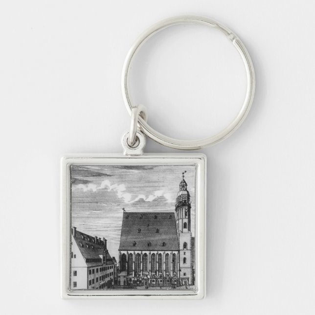 St Thomaskirche und -schule in Leipzig, 1723 Schlüsselanhänger (Vorne)