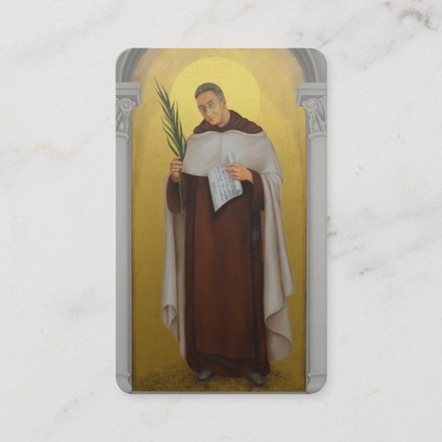 St. Titus Brandsma Karmeliter Priester Holkarte Visitenkarte (Vorderseite)