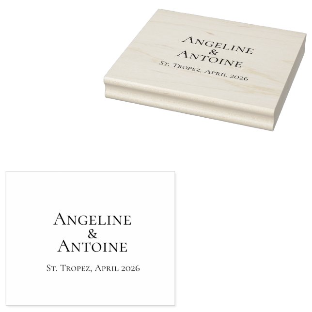 St. Tropez Destination Wedding  Gummistempel (Stempel)