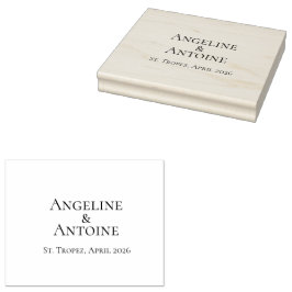 St. Tropez Hochzeit am Reiseziel  Gummistempel