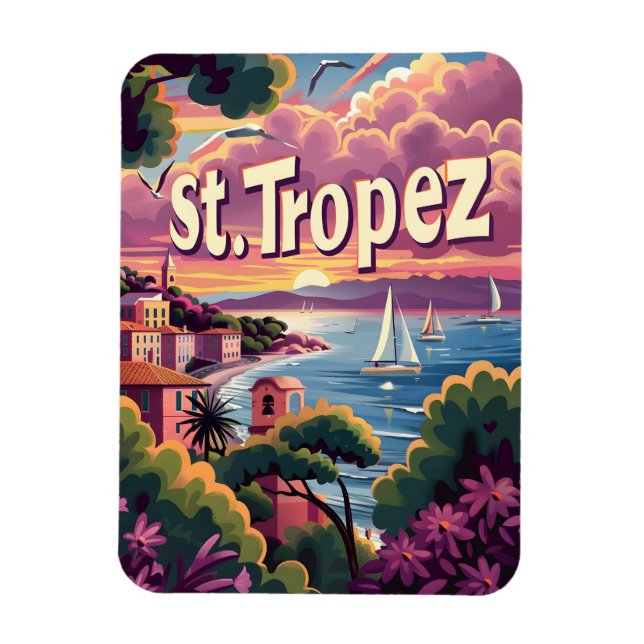 St.Tropez Sunset Magnet (Vertikal)