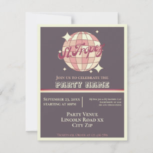 St. Tropez Themensommer Party Feier Einladung