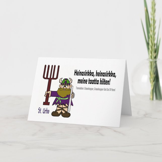 St Urho - carte de Heinasirkka (Devant)