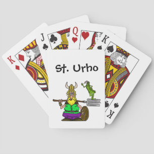 St. Urho Spielkarten mit Peace Grasshopper