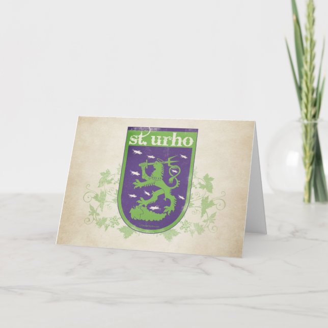 St. Urho-Wappen - Karte (Vorderseite)