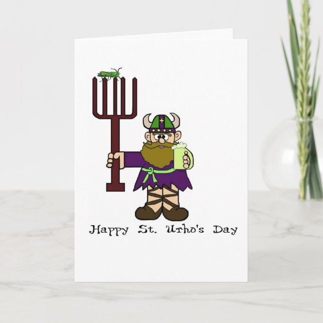 St. Urho's Day Card - Ver. 4 Karte (Vorderseite)