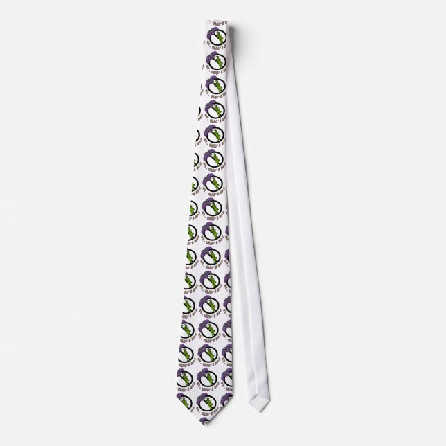 St. Urho's Day Grasshopper Ban Fun Necktie Krawatte (Vorderseite)